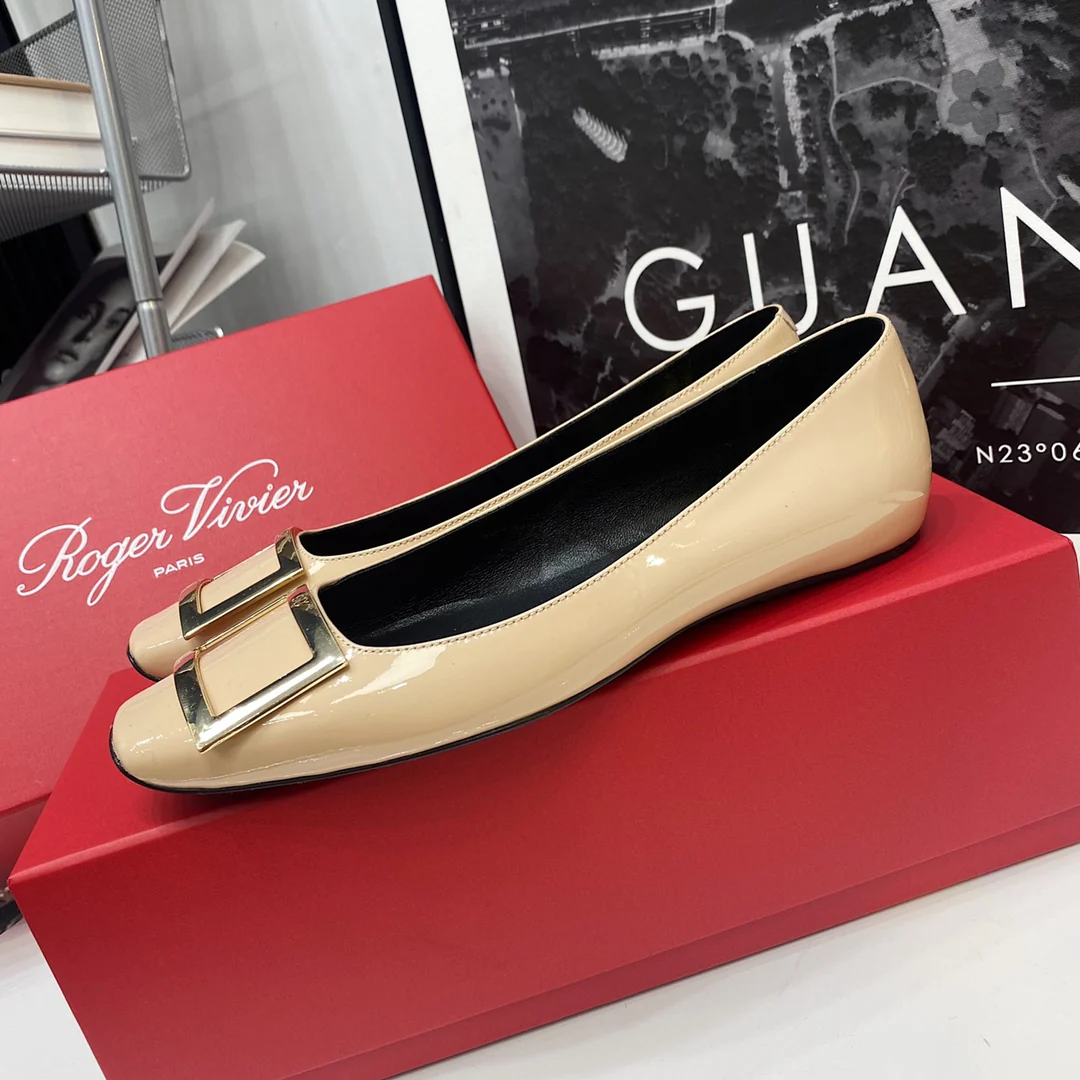 RV - Плоское основание, квадратный носок - Телесно-розовый