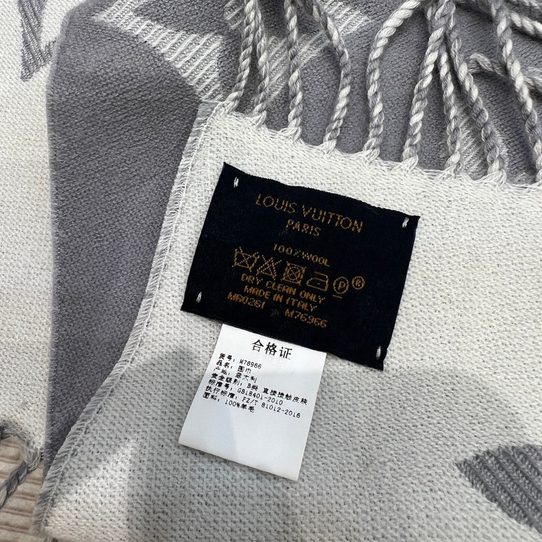 Бестселлер — незаменимый шарф LV из 100% шерсти — 186 см — 34 см