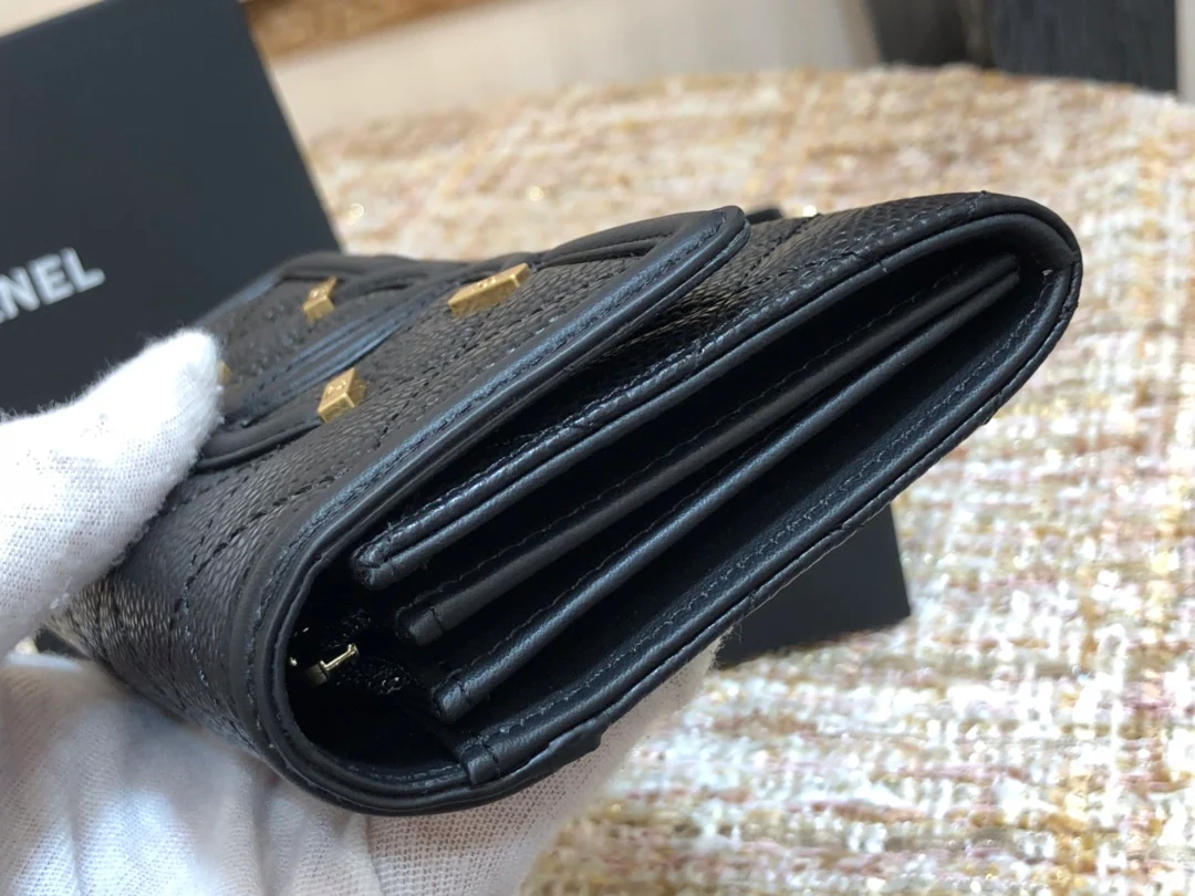 Chanel - Винтажная кожаная сумка CC - Застежка-клипса с откидной крышкой - Винтажная фурнитура