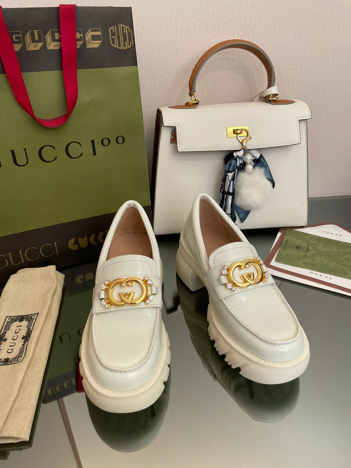 Gucci 2022 Pre-Fall - Лоферы на платформе Groove