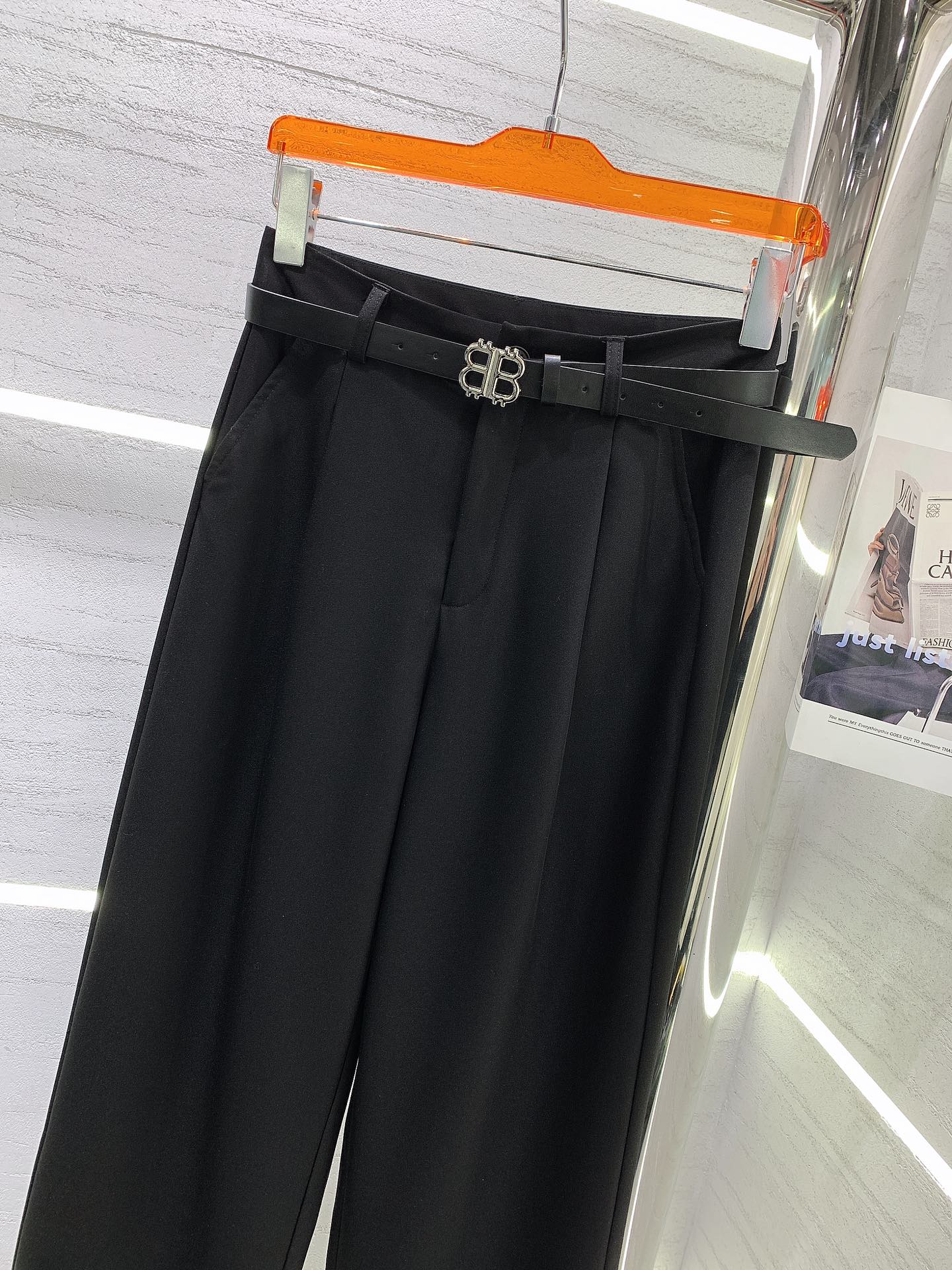 Balenciaga - 2403 - Новые брюки для костюма с подвернутыми штанинами