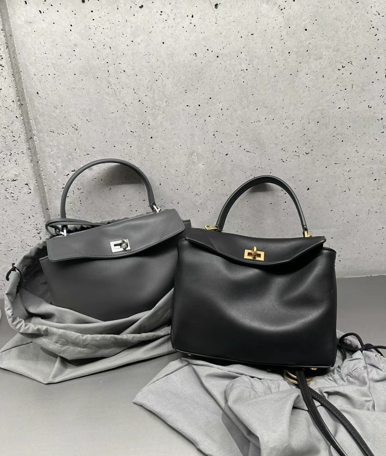 Сумка Balenciaga Rodeo - S28 - 9 см - Серая