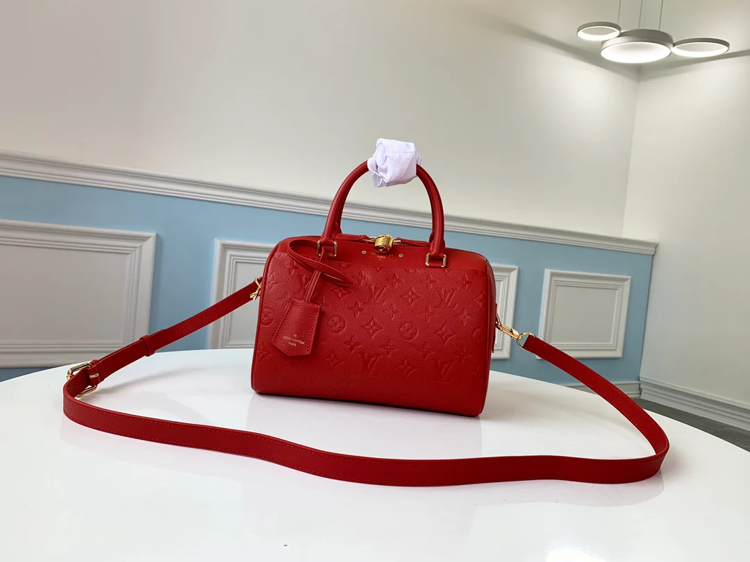 m44145-LV-Speedy-25 Сумка Boston Bag-Red