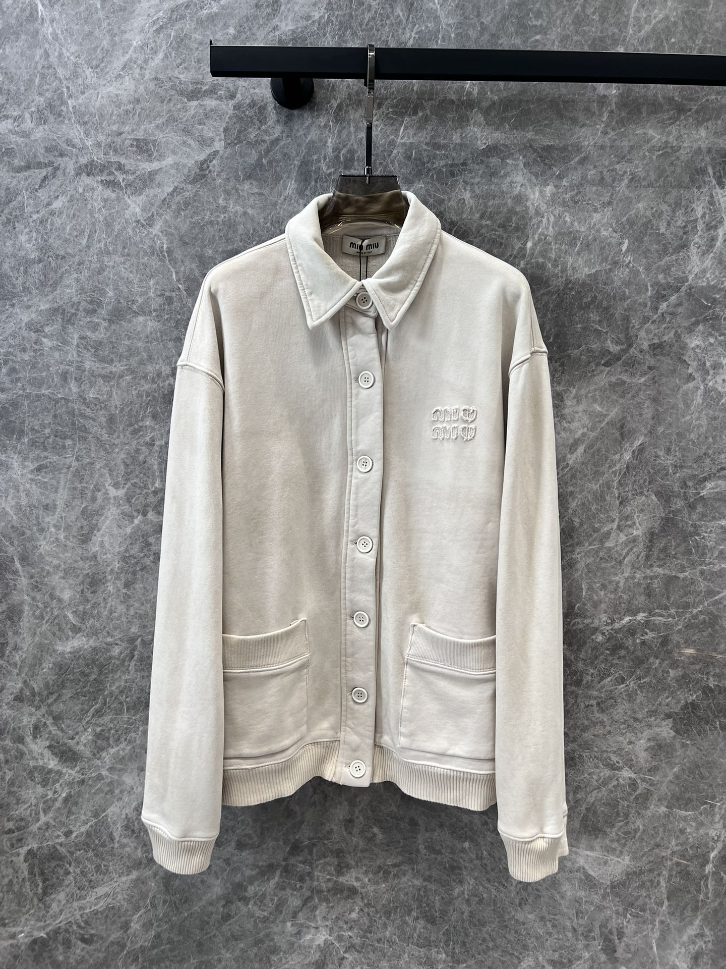 Miu Miu-2404-Loop Distressed Sweatshirt/Cardcut