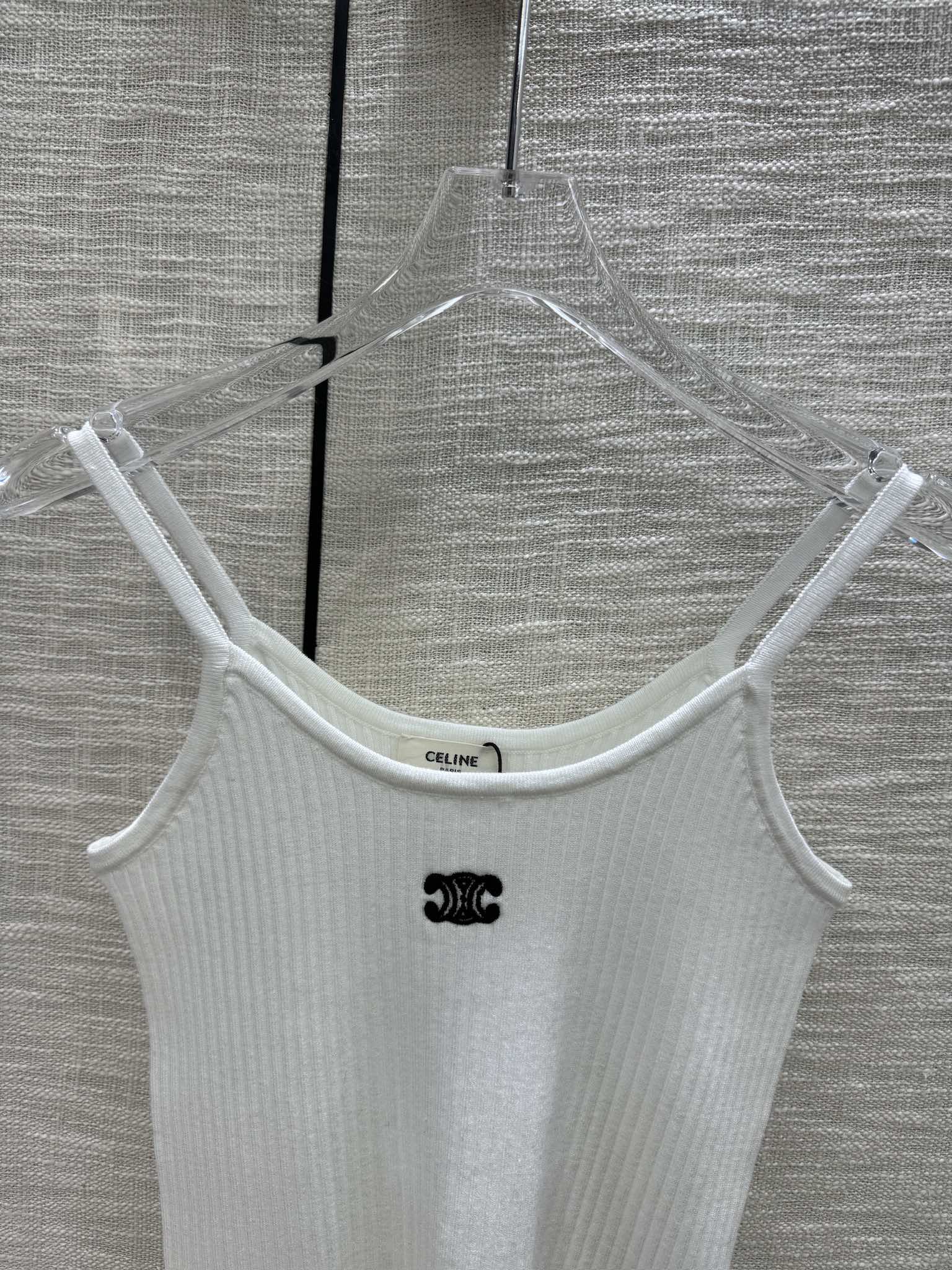 Вязаный жилет Celine-2403, белый