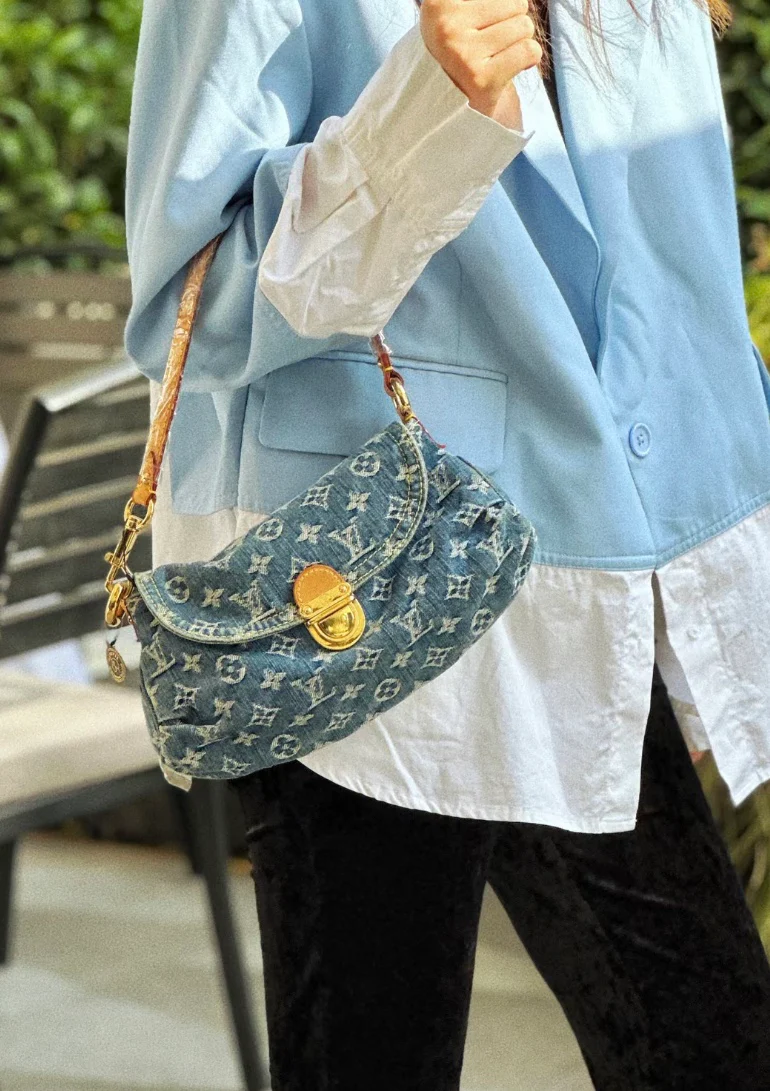 m95050-LV-mini-pretty-denim shoulder bag