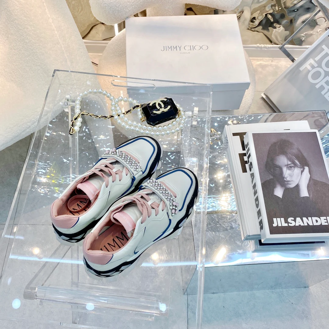 Новые массивные туфли Jimmy 22 New Style с жемчужным верхом