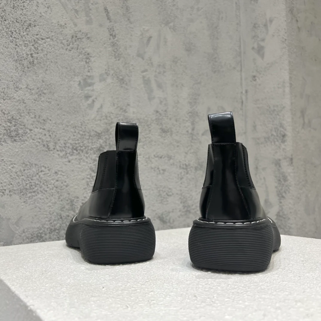 BV-22ss - Британские ретро-ботинки с низким голенищем - Унисекс - Черные