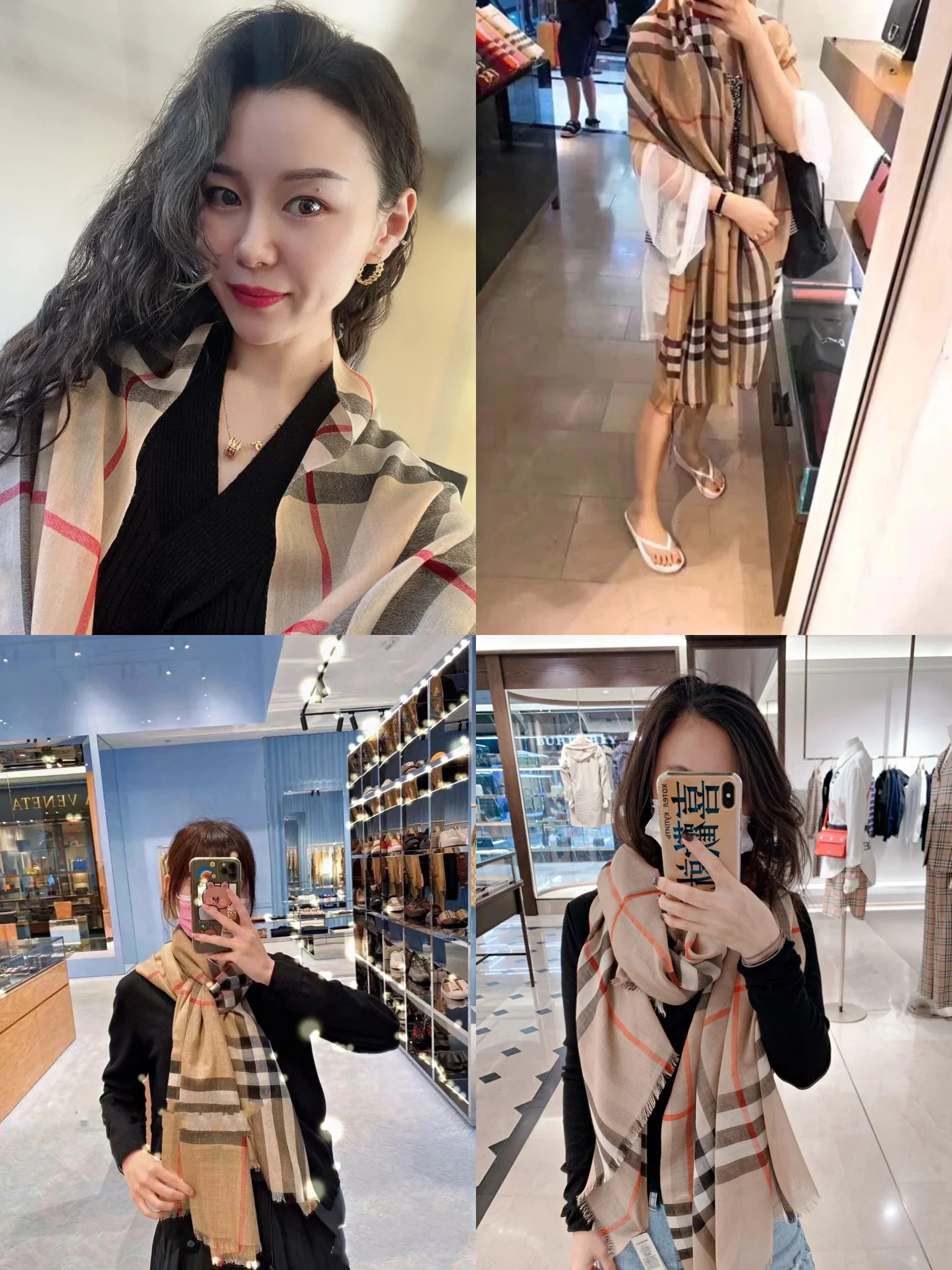 Burberry - нестареющая классика, бестселлер: тонкий длинный шарф - 70-220 см