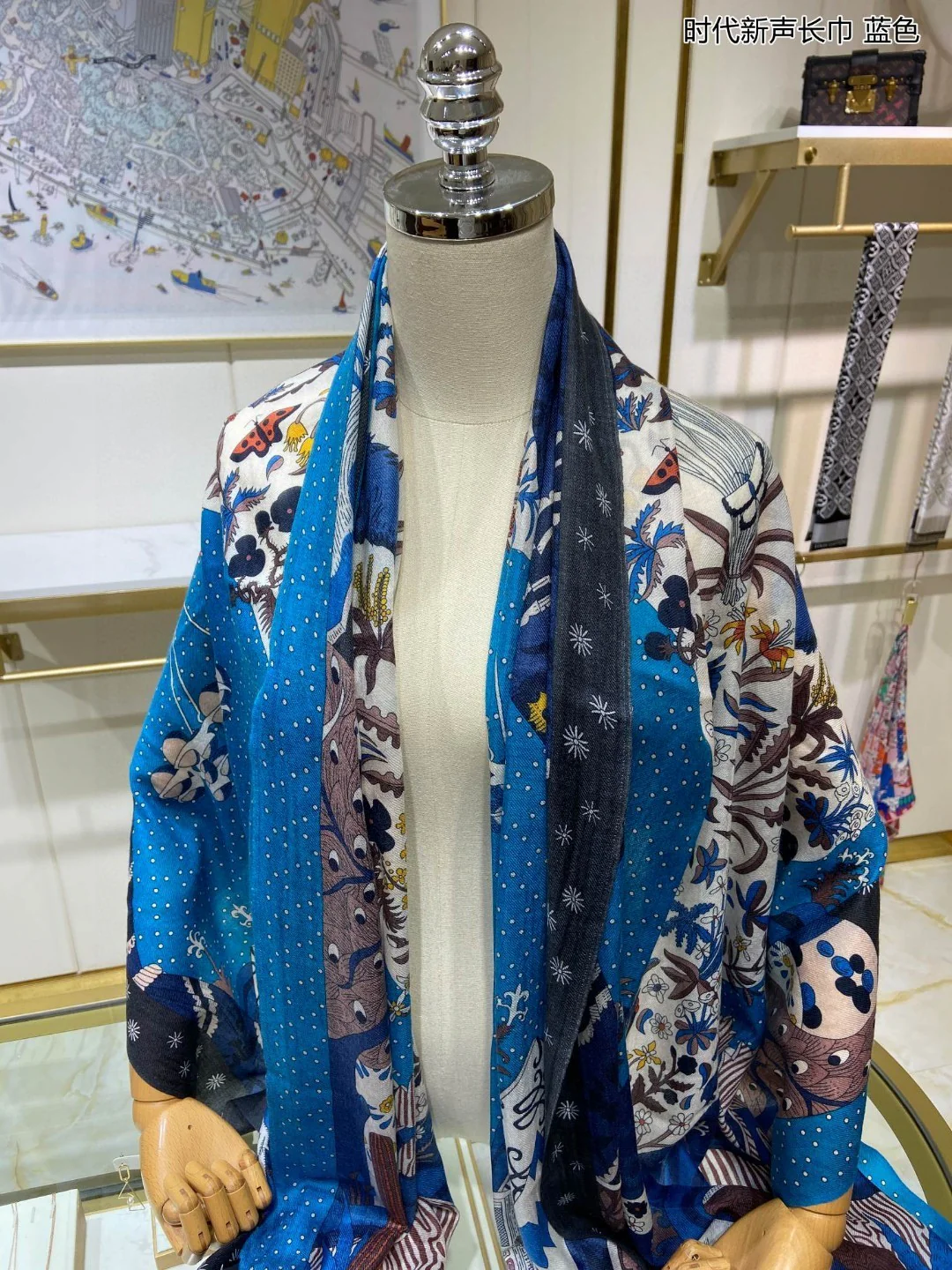 Hermes - Длинный шарф New Era - 110 см - 200 см - 100 см - Кашемир премиум-класса - 1 шт.