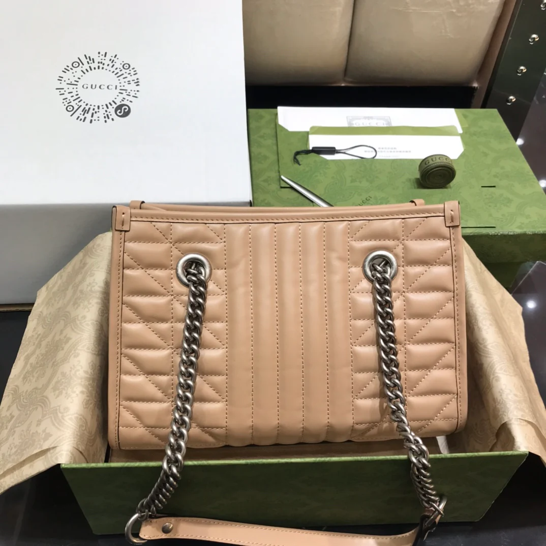 Маленькая сумка для покупок Gucci Marmont Geometric Series