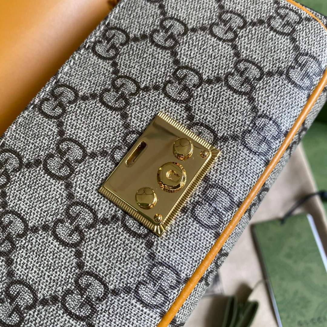 Сумка Gucci с замком и цепочкой - длинный кошелек