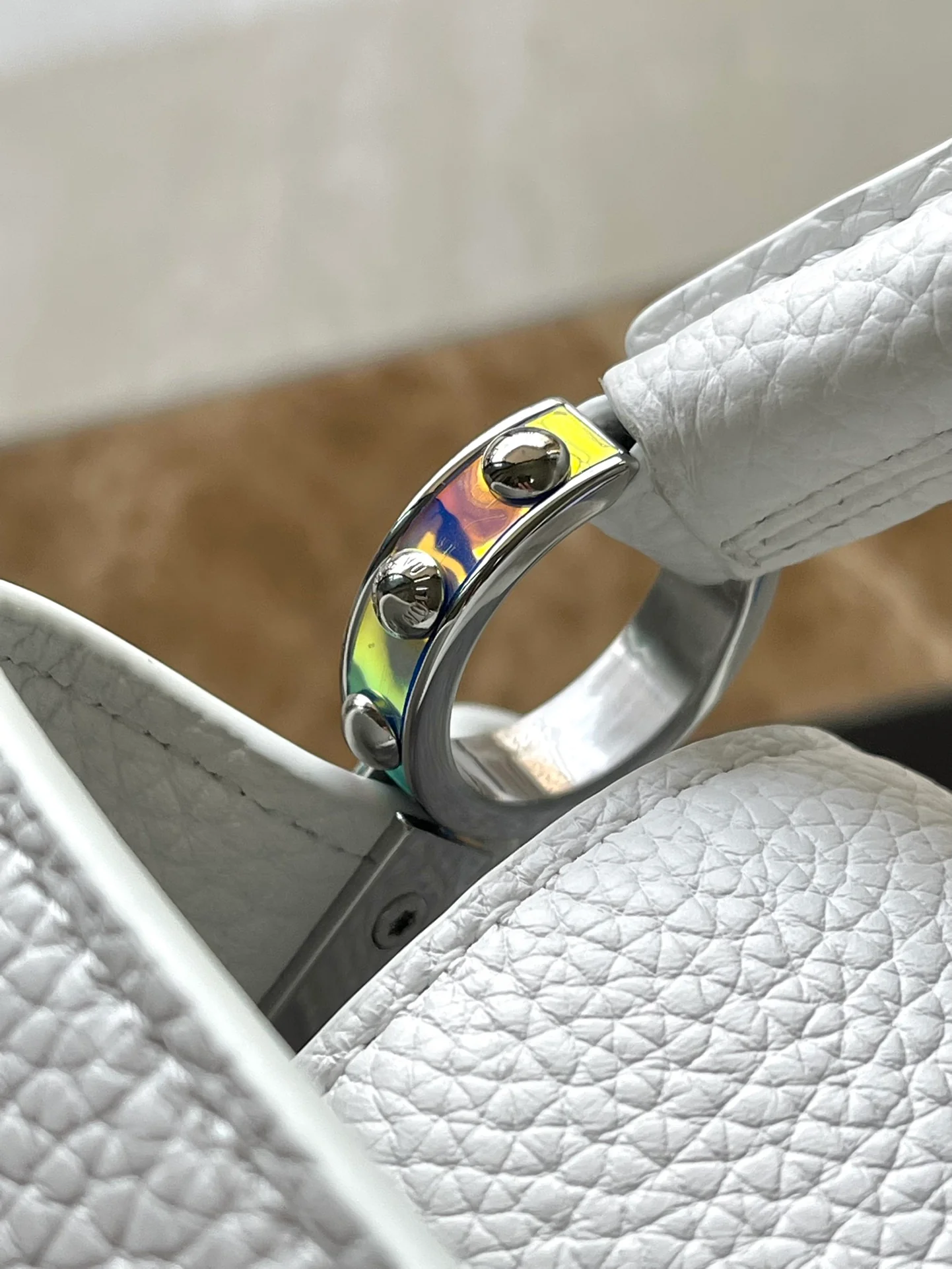 m22054-LV-capucines-mini сумка/сумка через плечо-белая