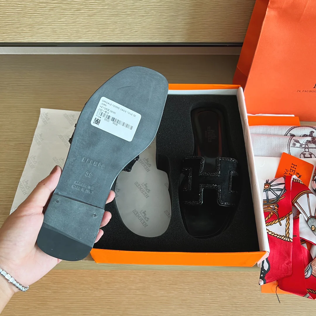 Сандалии Hermes-h Flat Sandals-7