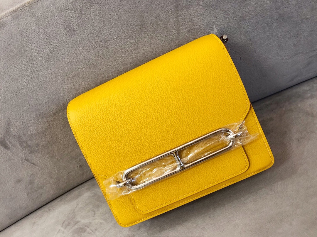 Hermes Roulis 19 Янтарно-желтая серебряная пряжка