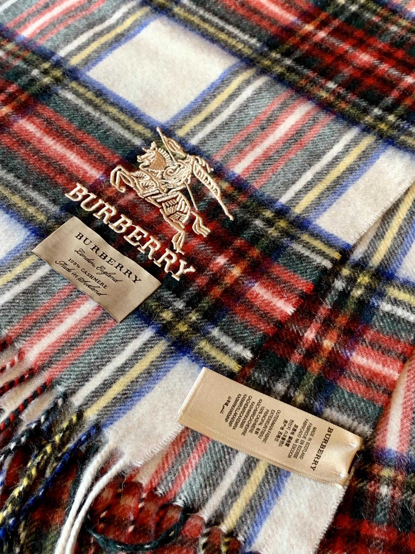 Кашемировый шарф Burberry - 30 см - 195 см