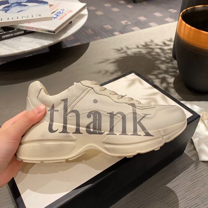 Массивные кроссовки Gucci - унисекс - 6