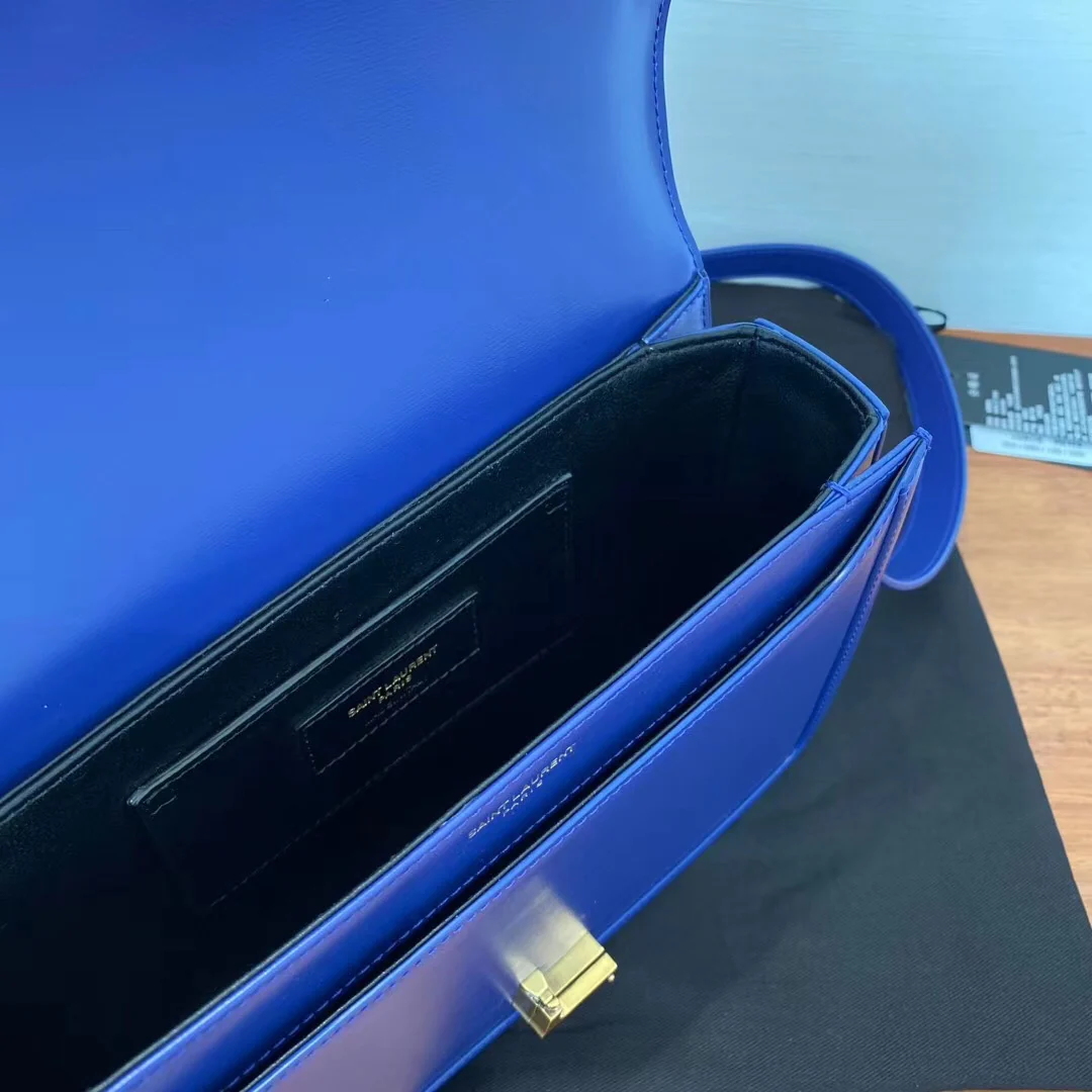 Сумка YSL Solferino Tofu - синяя - 23см