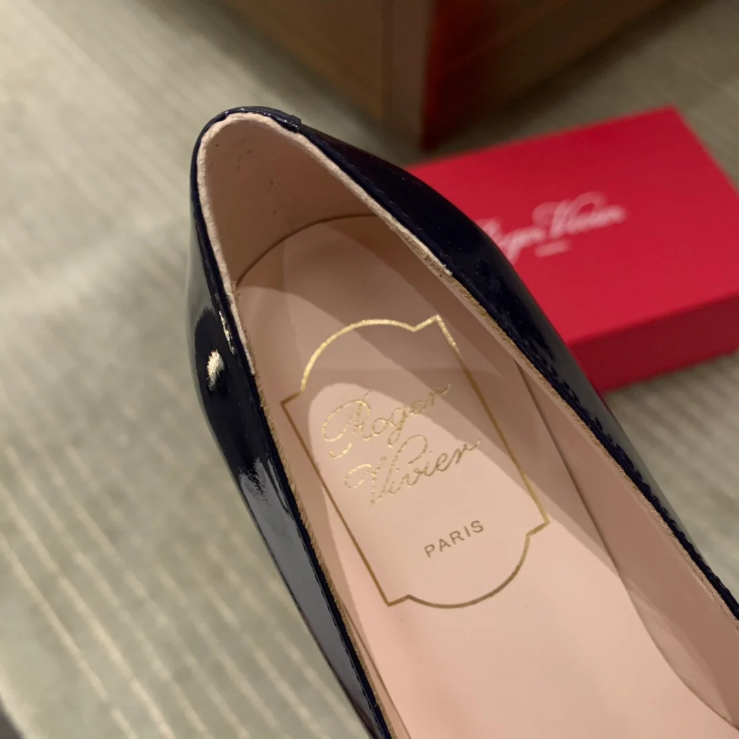 Туфли для автодомов - на высоком каблуке - темно-синие