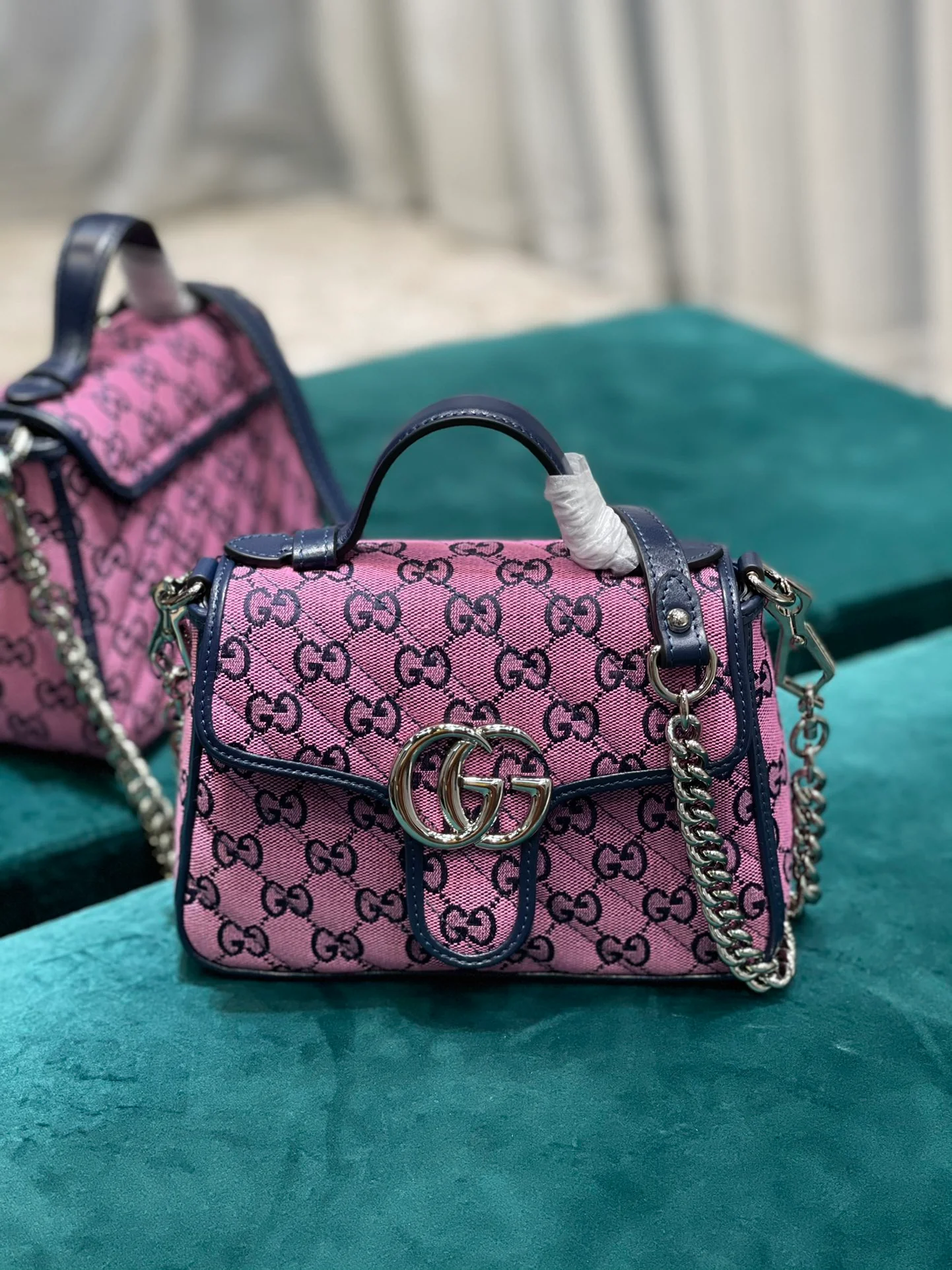 Сумка-тоут Gucci из серии Marmont - 21-15-5-8 см-3