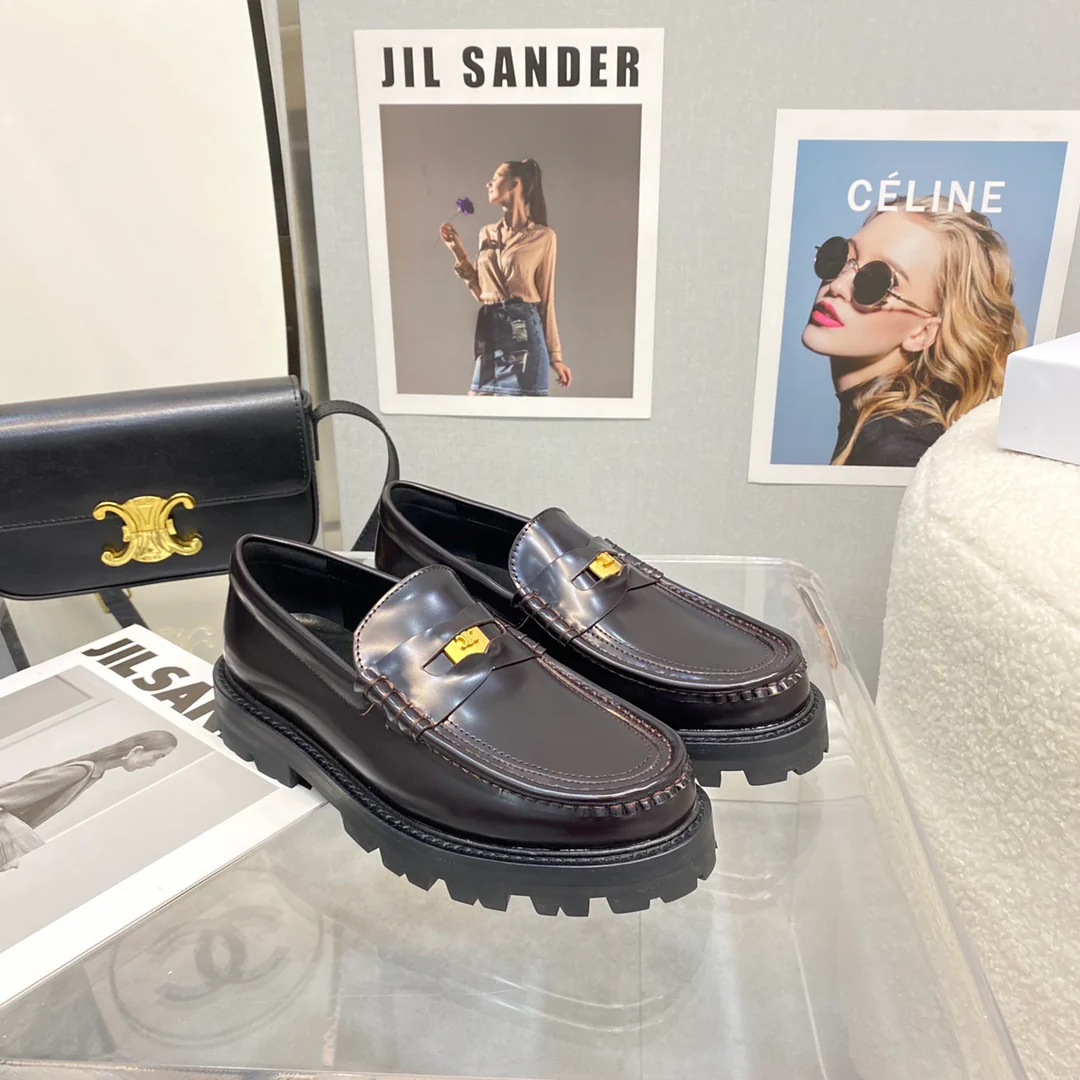 Лоферы Celine на платформе без каблука