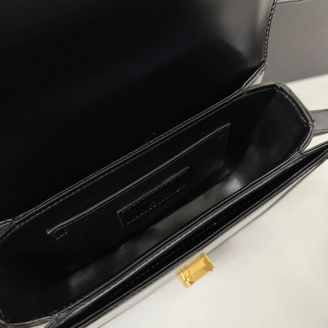 YSL Box Saint Laurent Tofu Bun Small Black
