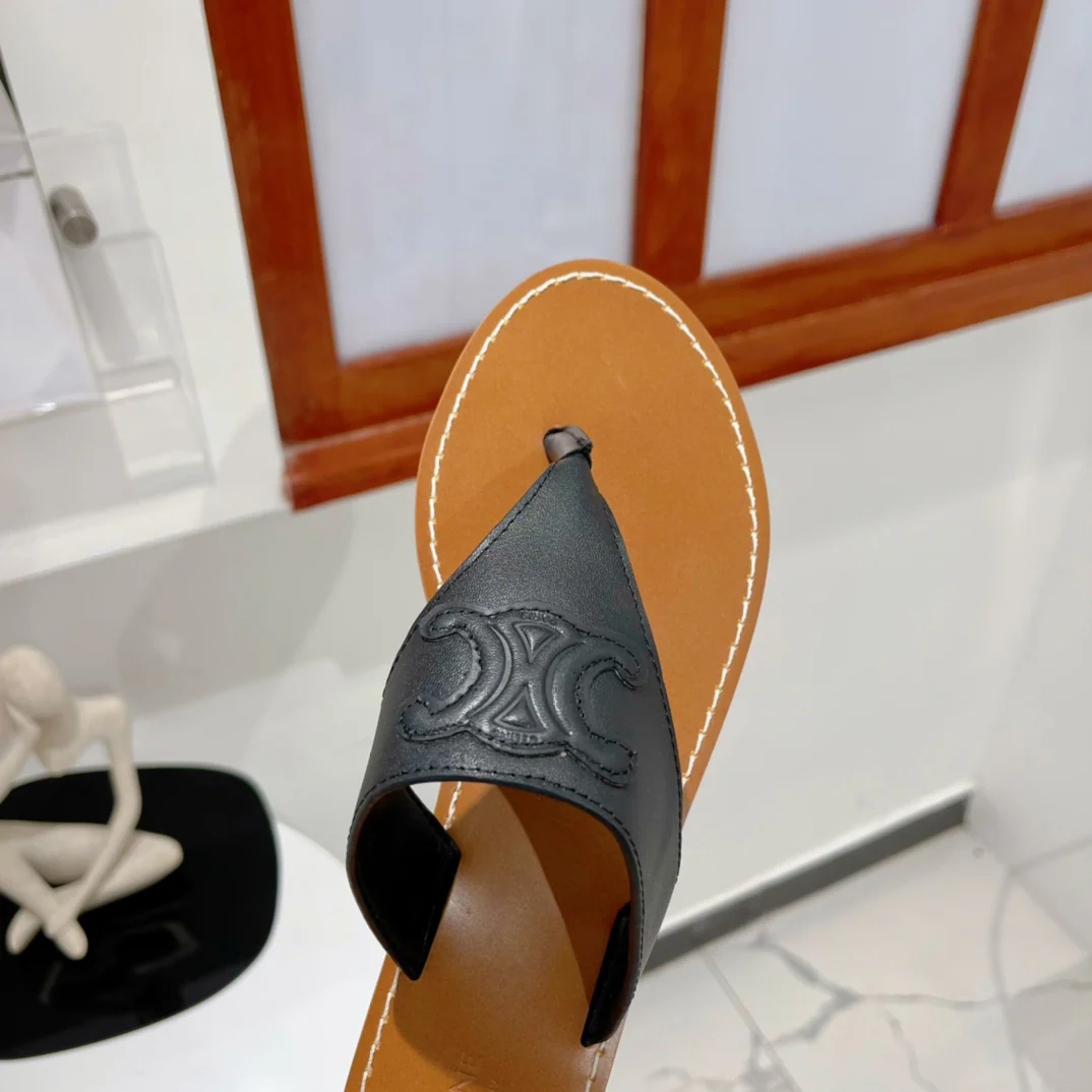 Кожаные домашние тапочки Celine - размеры 35-39-40 (изготовление на заказ)