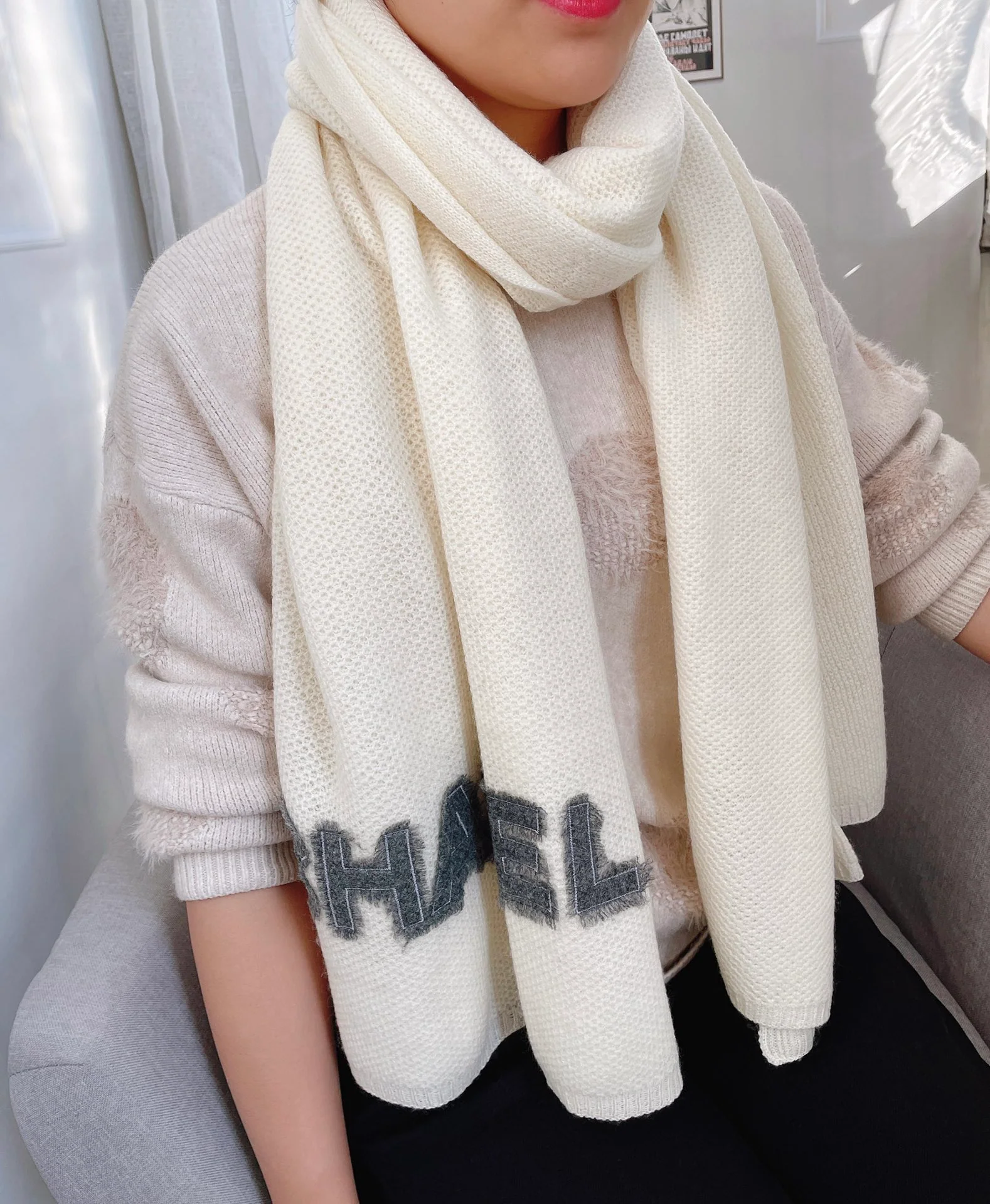 Кашемировый шарф Chanel - 1