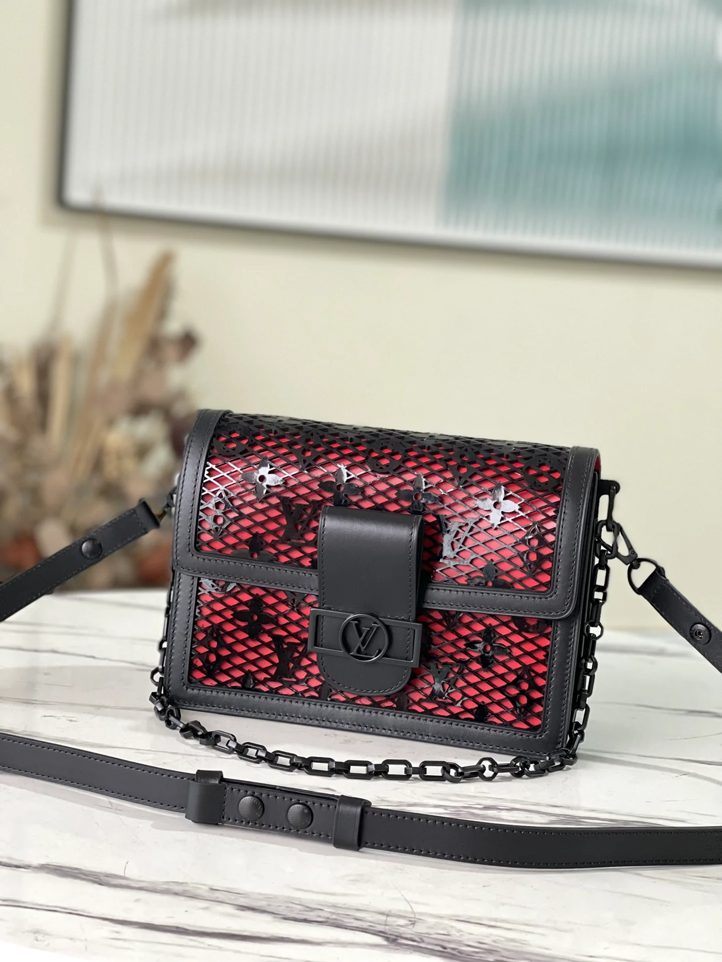 m20595-LV-2022-Весенне-летняя коллекция-dauphine-Сумка среднего размера