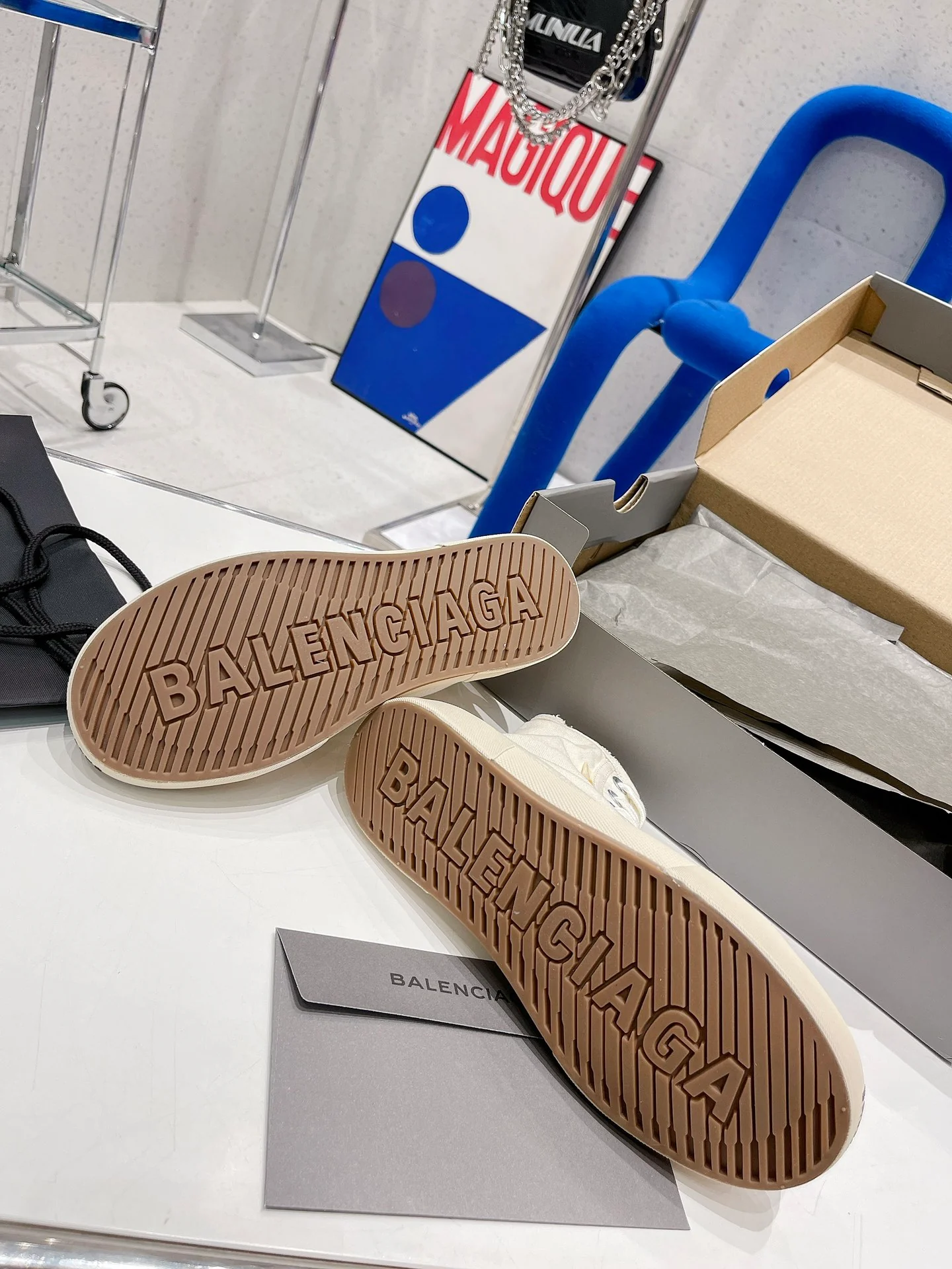 высокие парусиновые кеды Balenciaga