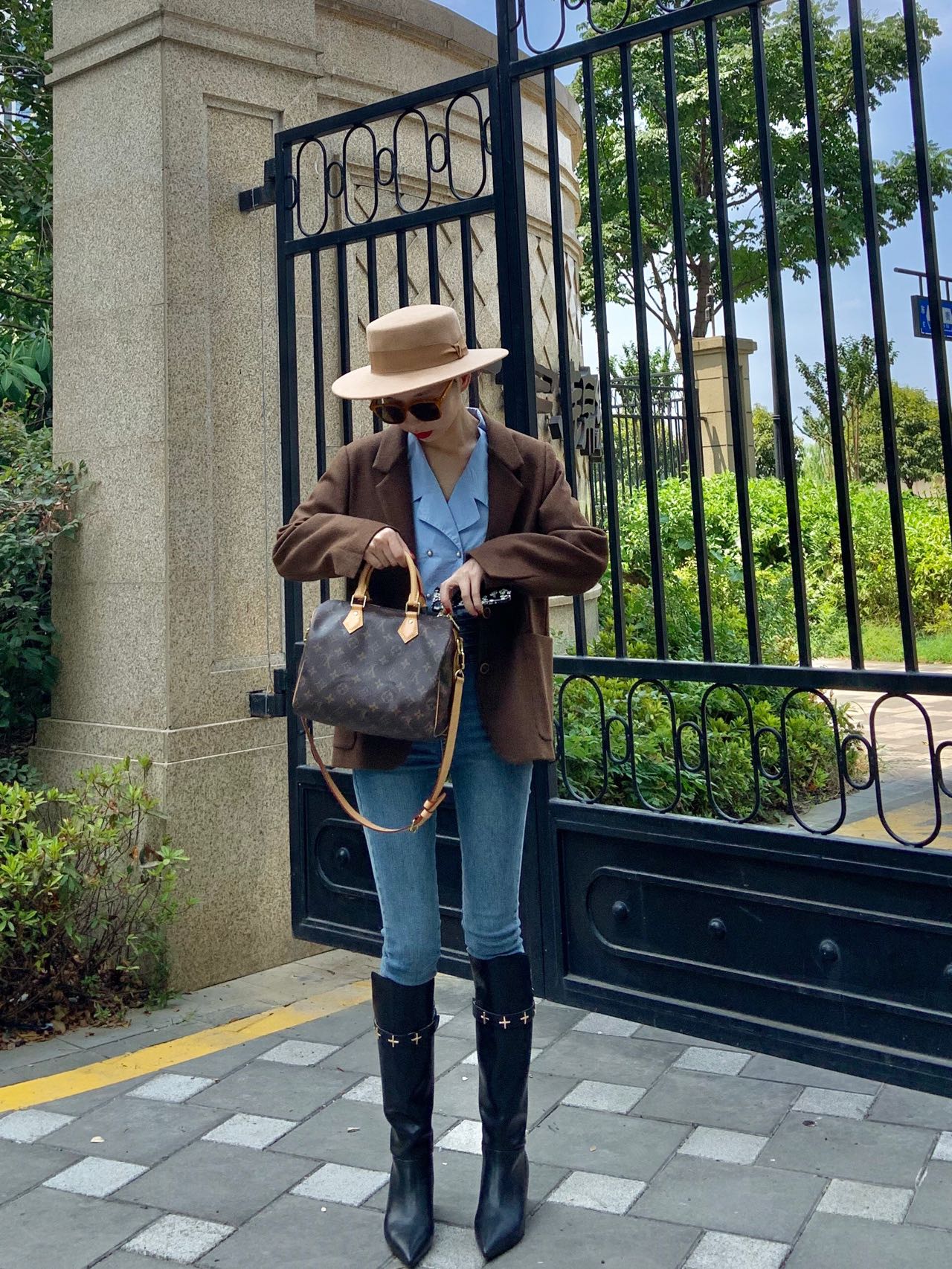 m41113-LV-speed-25-Сумка/Кроссбоди-Классическая канва Monogram