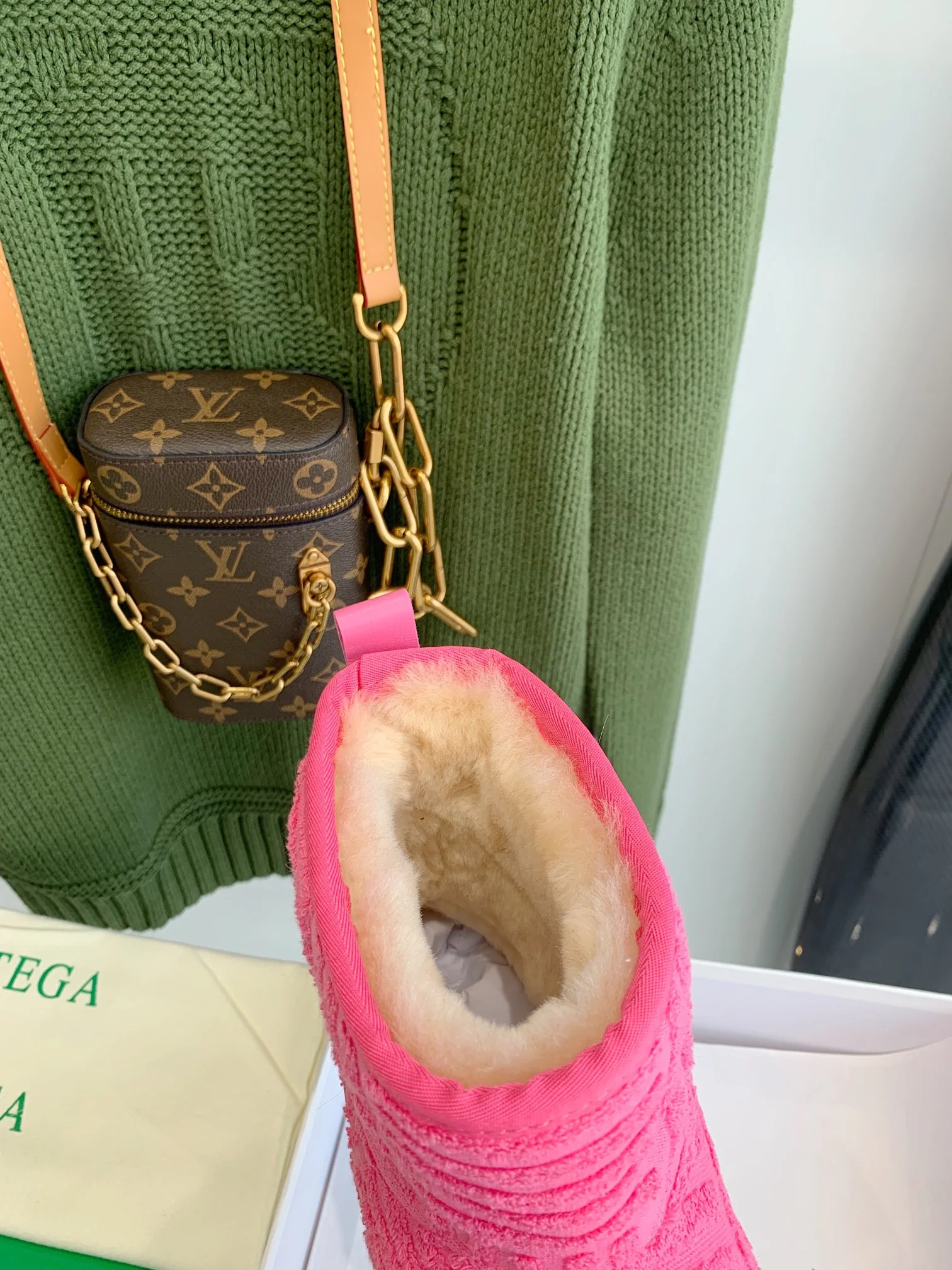 BV - Флисовые низкие сапоги - Розовые