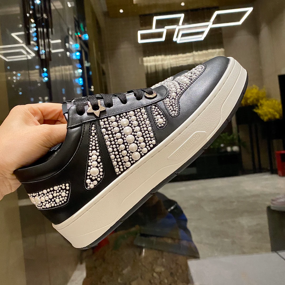 Jimmy - Верх из перламутра - Платформа - Повседневные туфли - Черные