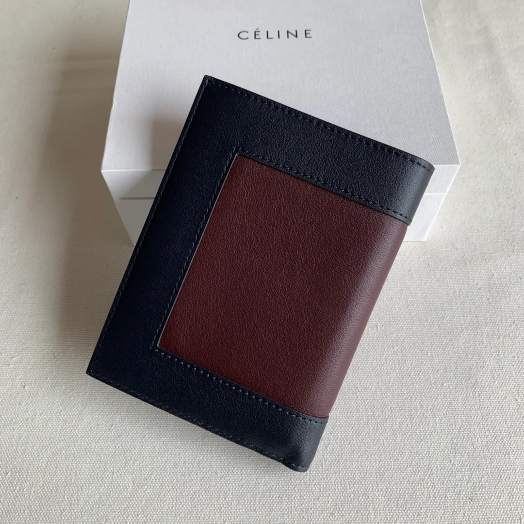 Celine - Средняя длина - Темно-синий и бордовый