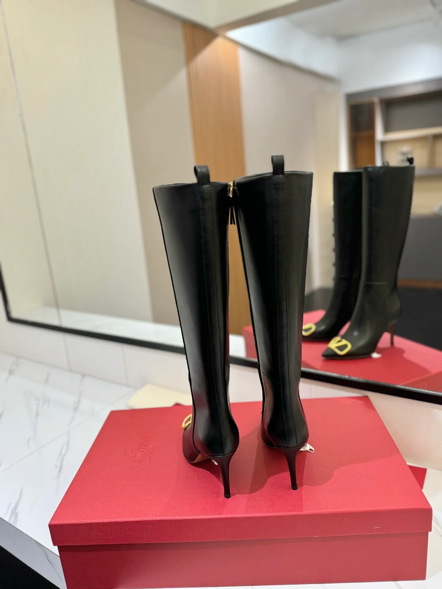 Ботинки для верховой езды Valentino 2024 - черные