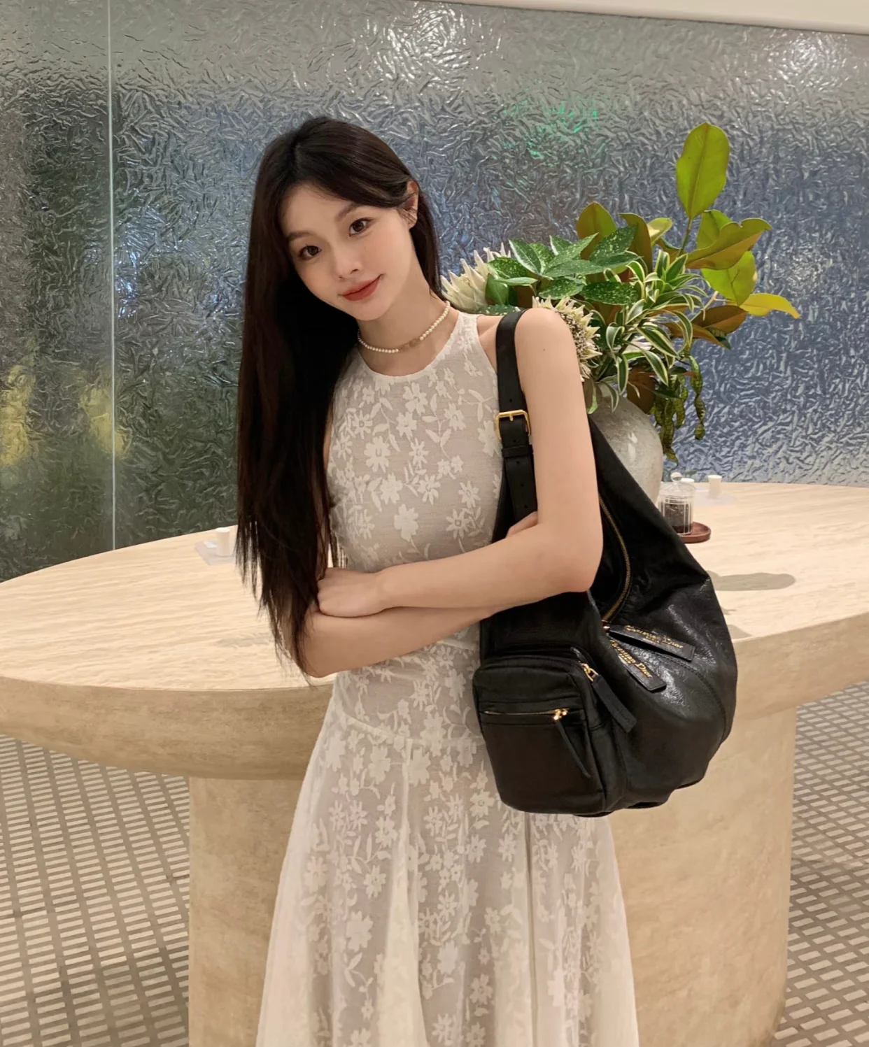 Большая вощеная сумка Dior Grand Tour