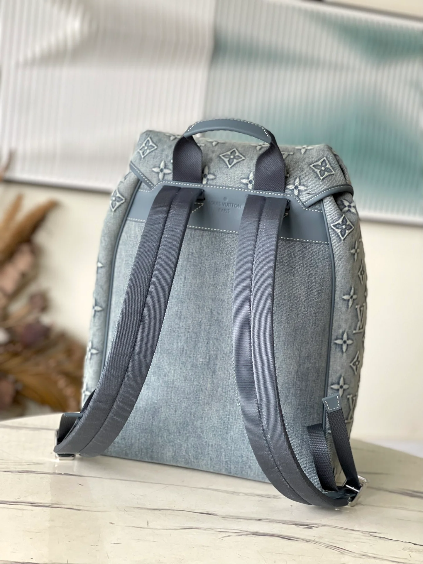 m22534-LV-Рюкзак Montsoris, джинсовый стиль