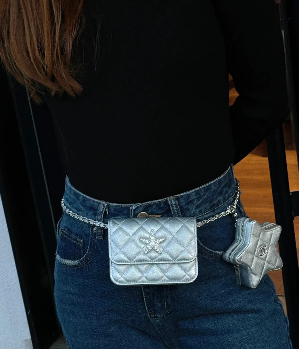 Новинка весны/лета от Chanel - Мини-сумка через плечо Chanel 24c - Серебристая