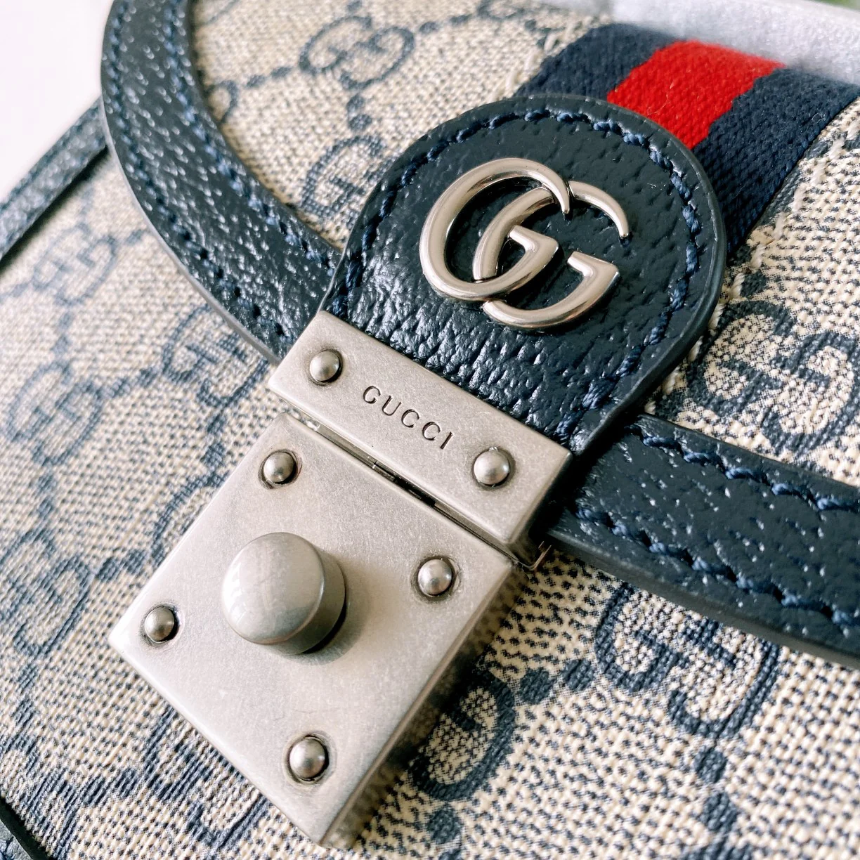Мини-сумочка Gucci Ophidia/сумка через плечо - 17 см (5x13x6 см) - синяя