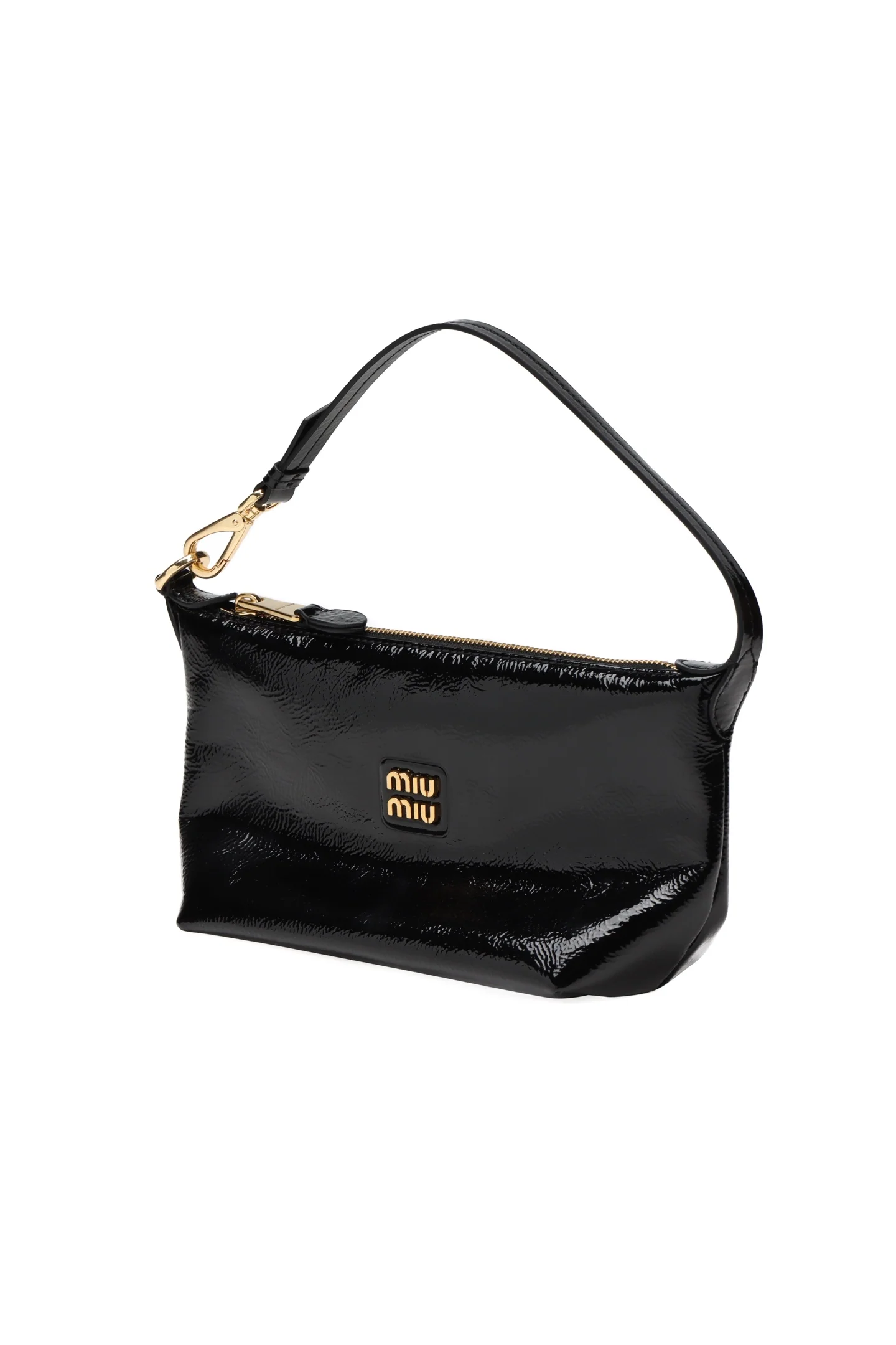 Косметичка/сумка для обеда из лакированной кожи Miu Miu