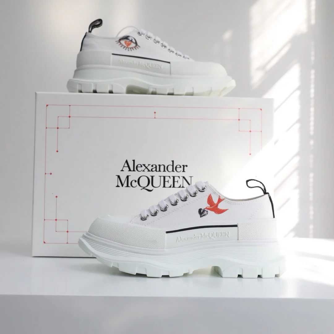 Кед на платформе McQueen, унисекс, в стиле граффити.