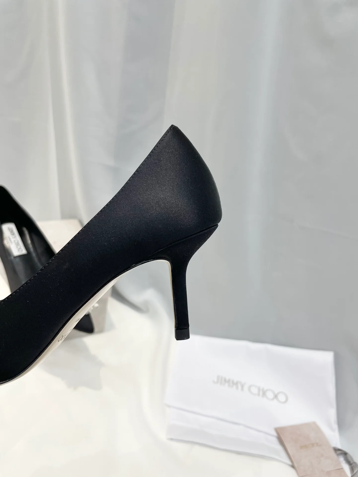 Серия Jimmy Goddess - Туфли на высоком каблуке с бриллиантовой пряжкой - Черные - 2