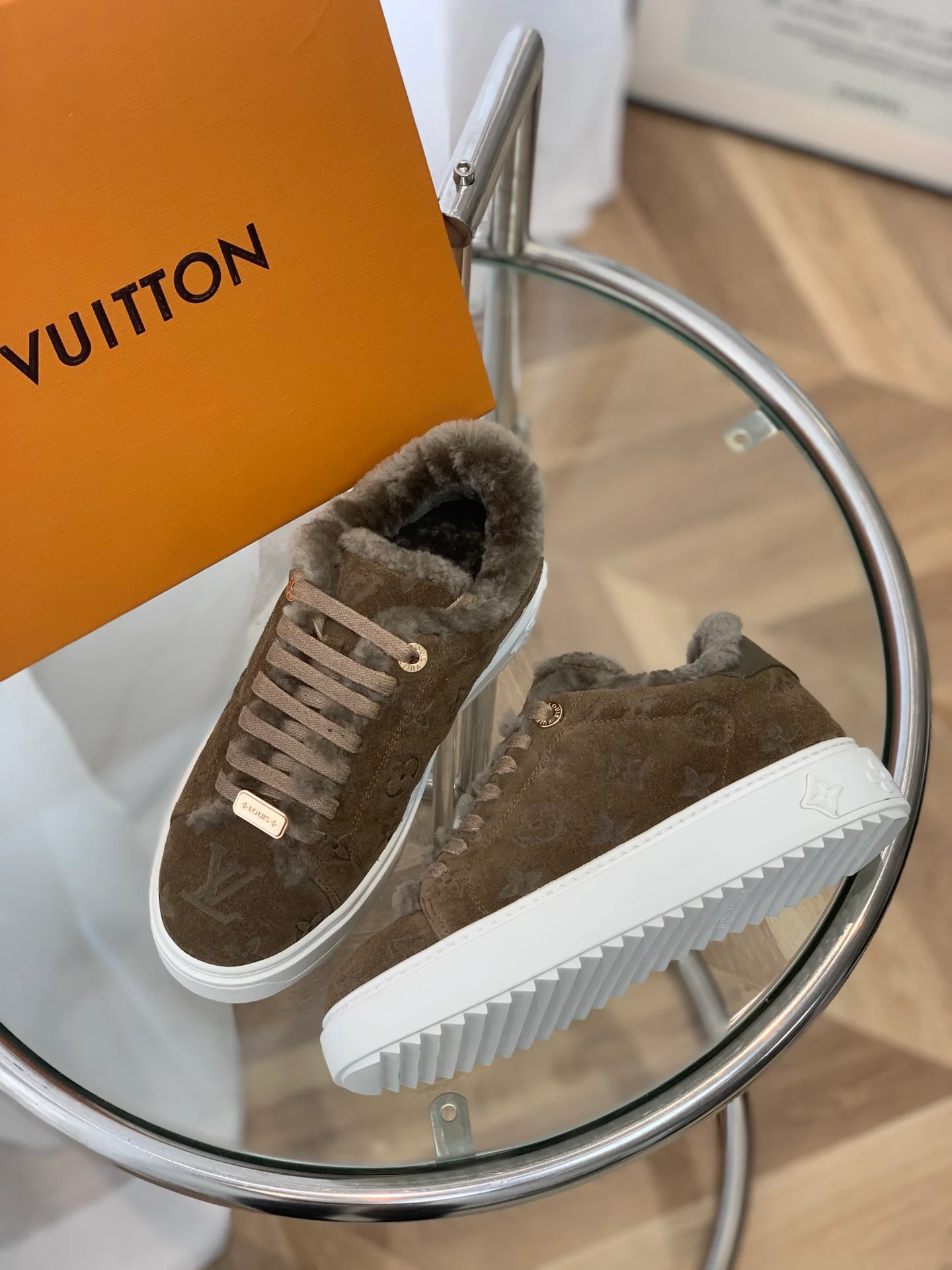 Обувь LV - шерстяные повседневные туфли LV для фестиваля