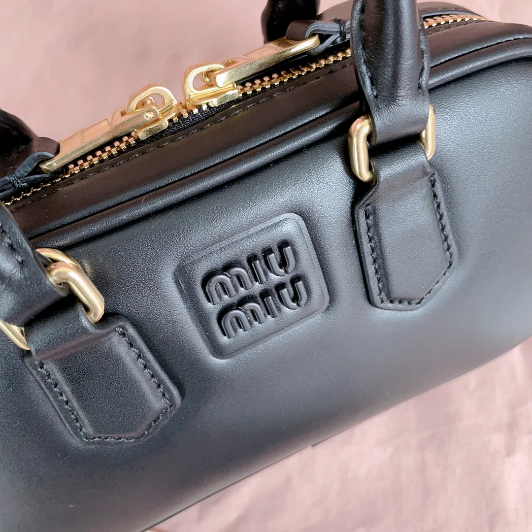 Miu Miu-5bb123-too-pretty-bowling handbag-small-black