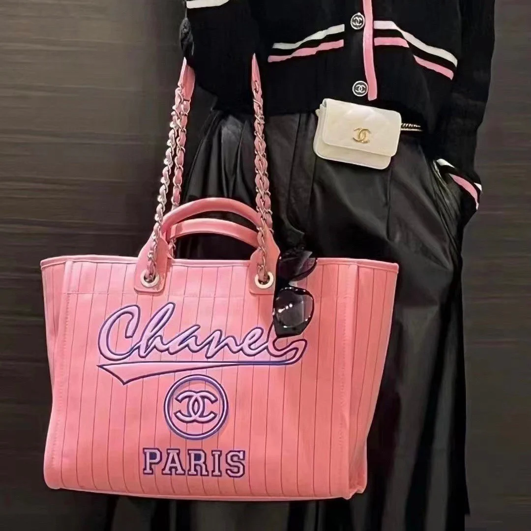 Chanel 23p Розовая сумка для покупок Пляжная сумка