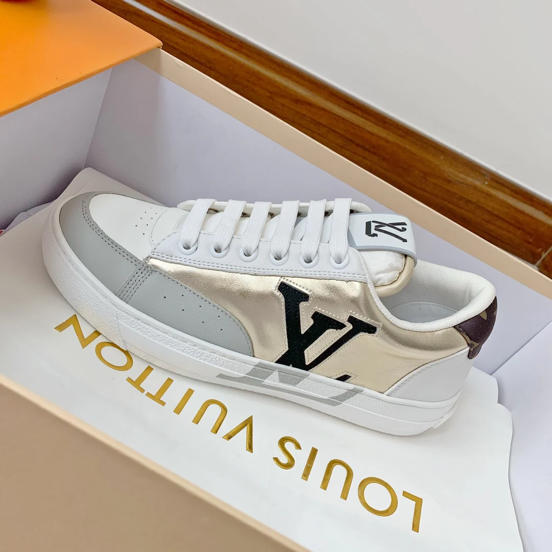 Кроссовки LV 2022 Must-Have - Серия Charlie - Серо-золотые