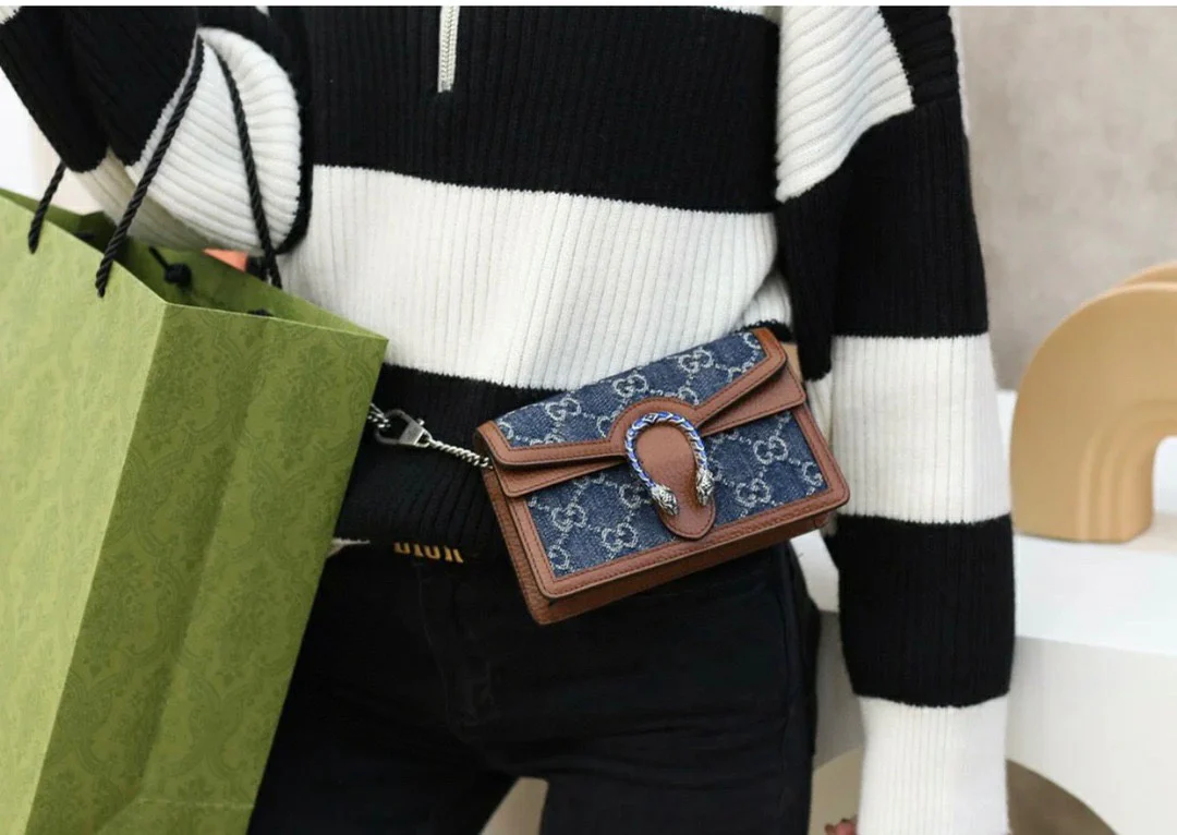 Gucci-Dionysus Supre Mini-丹宁系列牛仔帆布