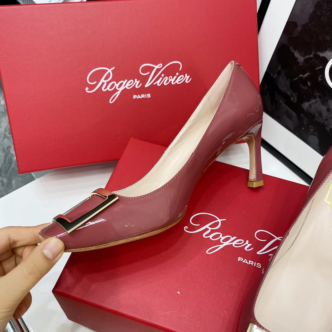 Каблук-банан RV-7-5 см - розовый цвет