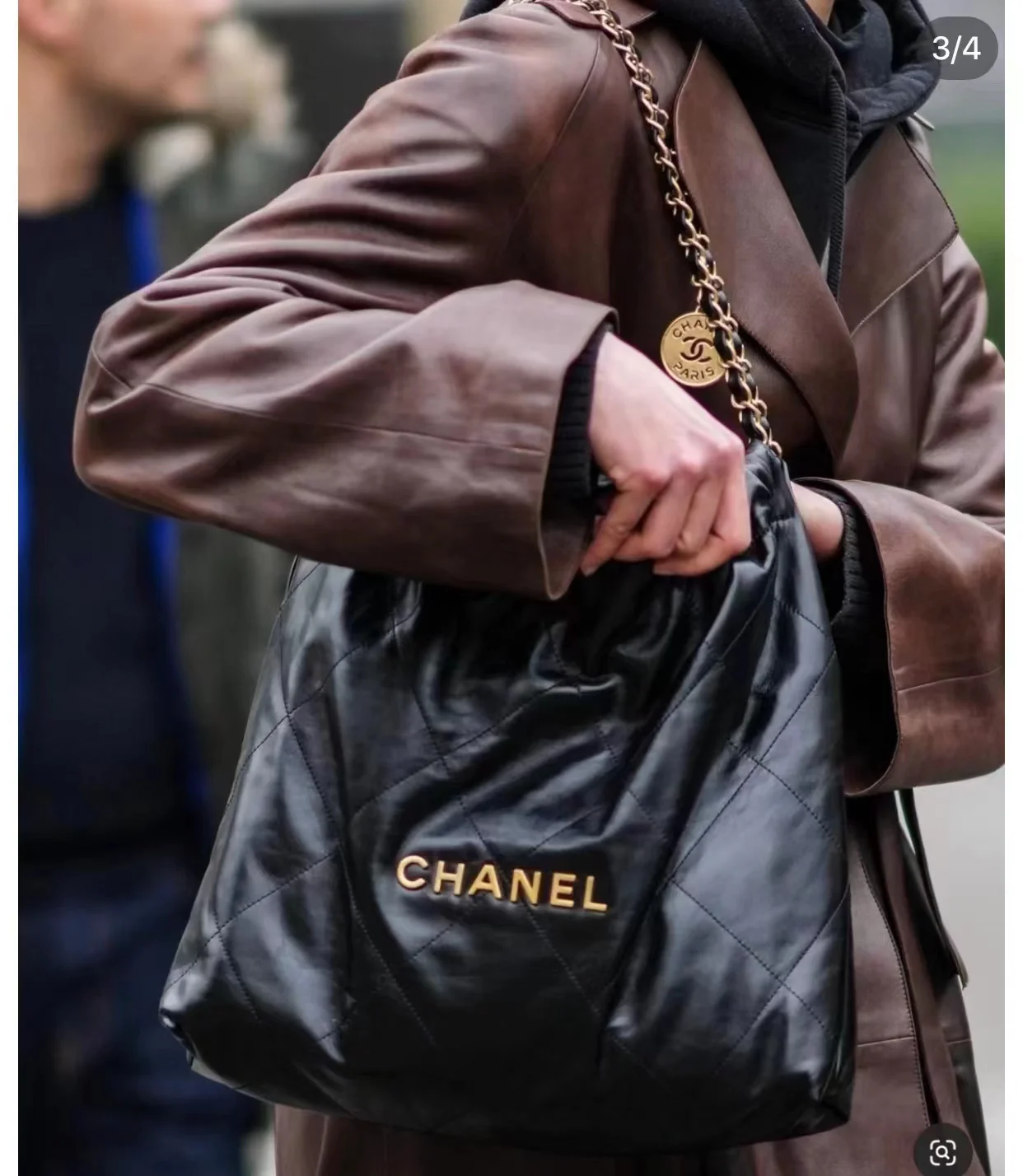 Сумка Chanel 22 - Черная - Маленькая