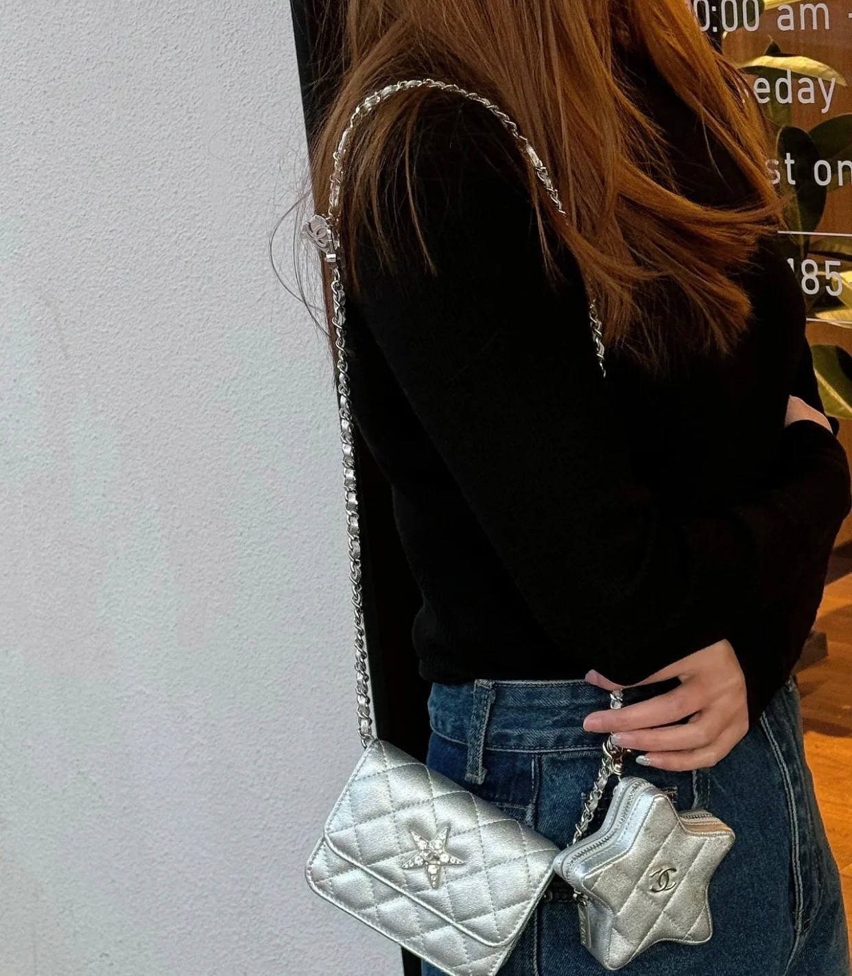 Новинка весны/лета от Chanel - Мини-сумка через плечо Chanel 24c - Серебристая